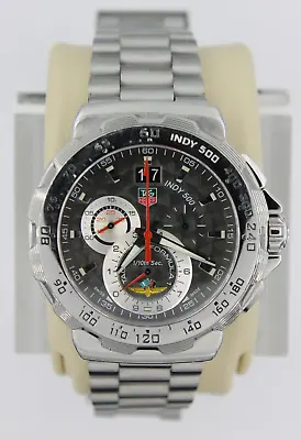 Tag Heuer CAH101A Formula 1 Indy 500 Mens Watch Gray Silver Chronograph Racing • $970