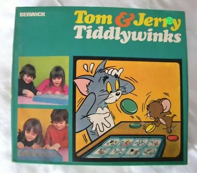 £3 • Buy Vintage Tom & Jerry  Tiddlywinks Game By Berwick Games 1972