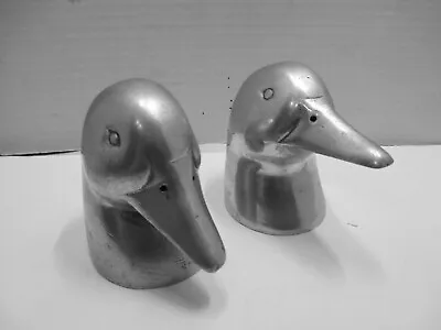 VTG Mallard Duck Head Salt & Pepper Shakers By Shafford Handmade India Nevr Used • $0.99