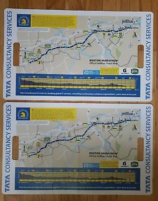 (2) 2018 Tata Boston Marathon Race Course Maps  • $9.99