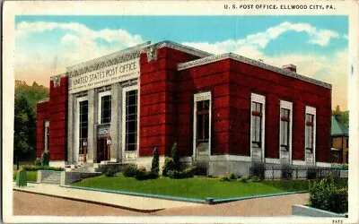 1930's. Ellwood City Pa. U.s. Post Office. Postcard T23 • $7