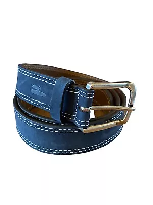 Johnnie-O Suedehead Twilight Navy Suede Mens Belt Size 38 New • $49.99