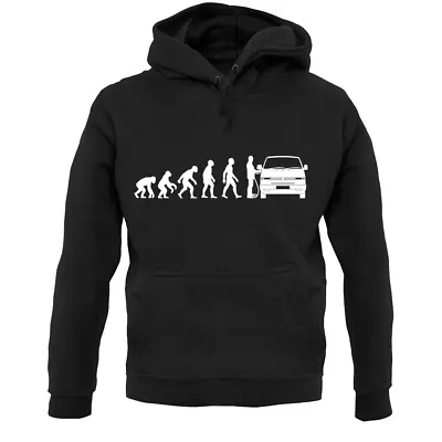 Evolution Of Man T4 Campervan Unisex Hoodie - Camper Van  • £24.95