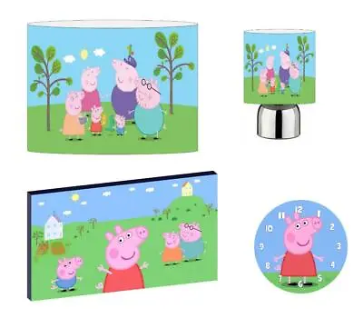 £13.97 • Buy PEPPA PIG - Light Shade ,Touch Lamp, Wall Art, Wall Clock Or Bundle