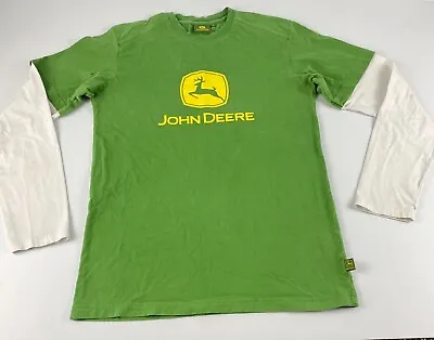 £15.86 • Buy John Deere  Long Sleeve T-Shirt 100% Cotton Unisex Size Small