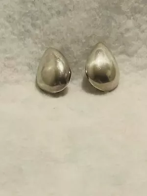 Vintage Taxco 925 TC-88 Sterling Silver Clip On Teardrop Earrings 21g • $32