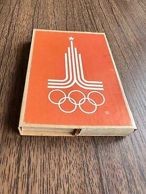 Russian Soviet Moscow Olympics 1980 Estonian Souvenir Match Box Viljandi • $12