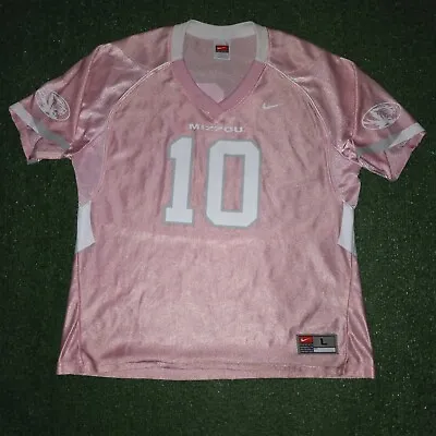 Womens University Of Missouri Tigers PINK Jersey Football Mizzou Ladies (Large) • $19.99