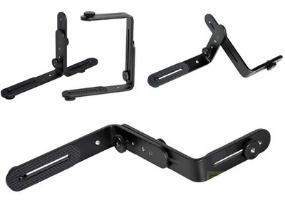 Dual L-Shaped Metal Bracket Mount Holder For DSLR Camera DSLR Flash Speedlite • $14.29