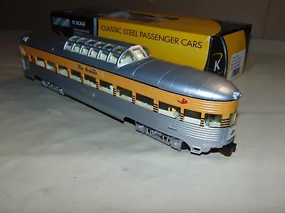 K Line O 11249 Rio Grande 15  Lighted Aluminum Observation Car With Figures +box • $150