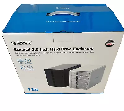 ORICO 5 Bay External 3.5  Hard Drive Enclosure 9558RU3 W Raid & Safe Lock Black • $209.95