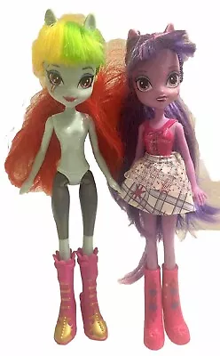2 X MLP My Little Pony Equestria Girls Dolls Rainbow Dash + Twilight Sparkle • $22