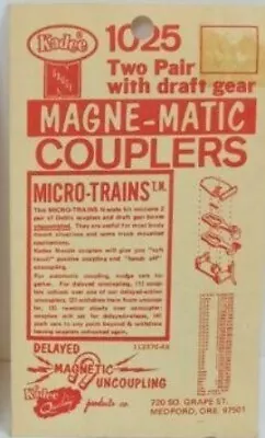 Kadee 1025 N Magne-Matic Couplers Two Pair W/ Draft Gear • $5.94