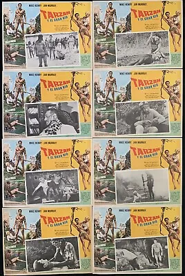 TARZAN AND THE GREAT RIVER Mike Henry LOBBY CARD SET 1967 UNUSED • $99.99