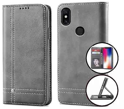 Xiaomi Mi Mix 3 Pu Flip Leather Wallet Case Card Slot Kickstand Magnet • $8.50