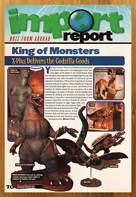 2003 X-Plus Godzilla Statues Print Ad/Poster Mothra Biolante Figure Promo Art • $14.99