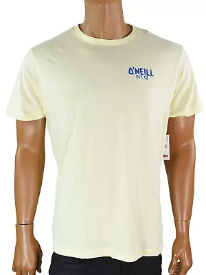 O'neill Mens T-Shirt L New Yellow Short Sleeve Casual Back Logo Standard Fit • $13.49