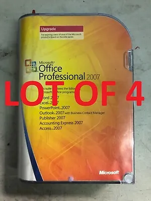Microsoft Office Professional 2007 UPGRADE (lot Of 4) • $99