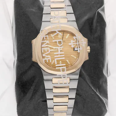Patek Philippe Nautilus Auto Steel Gold Mens Bracelet Watch 3800/1JA-001 • $42950