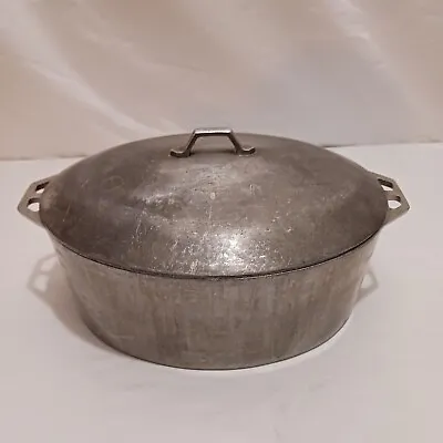 Vintage Super Maid Cookware Aluminum Pot With Lid Dutch Oven Roaster Pan • $34.99