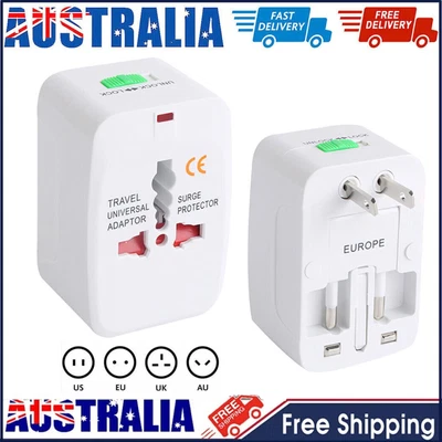 $11.86 • Buy Universal International Travel Power Adapter Convertor Plug Power US/UK/AU/EU LE
