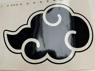 $5 • Buy 6  X 4  Black - Naruto - Akatsuki Cloud - Anime Laptop Car Vinyl Decal Sticker