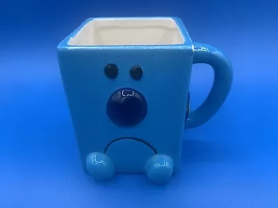 Novelty Coffee Tea Mug Mr Grumpy Approx 100mm Good Condition Blue • £6