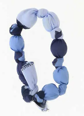 Miu Miu Blue Plaid Bead Statement Bangle-One Size • $69.99