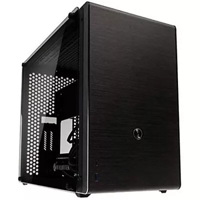 Raijintek OPHION M EVO Tempered Glass Aluminum Micro-ATX Black Chassis PC Case • $69