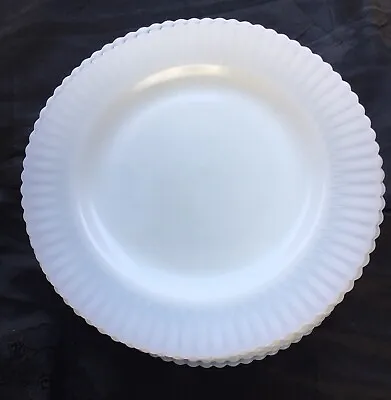 MacBeth Evans  Milk Glass White Petalware Monax Salad Plates Multiple Available • $6