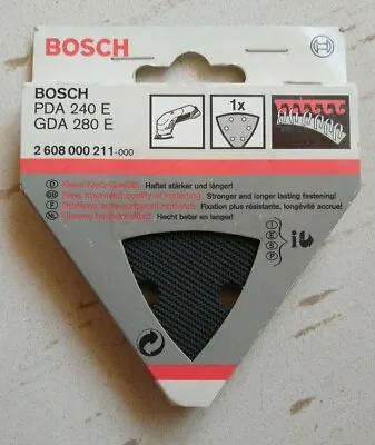 £25 • Buy Bosch PDA180 / GDA280 Delta Sander 2608000200 2608000199 2608000211 2601099044 
