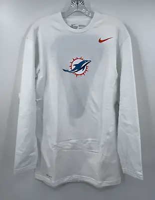 Miami Dolphins Dri-fit Waffle Stitch Compression Long Sleeve Shirt Size: 2xl • $24.99