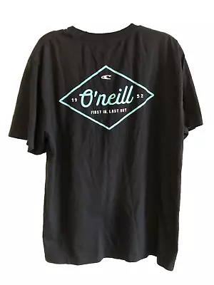 Mens Large Black O'NEILL T-Shirt  First In Last Out  Short Sleeve New • $9.95