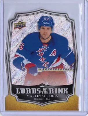 MARTIN ST.LOUIS 2014/15 UPPER DECK OVERTIME LORDS Of The RINK LR-28 NMT RANGERS • $1.09