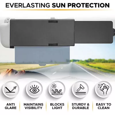 Car Sun Visor Extension Extender Shield Truck Front Side Window Shade Anti Glare • $12.33