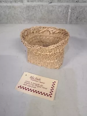 VINTAGE Mike Smith BASKET Pacific Northwest Artist Weave  • $7.50