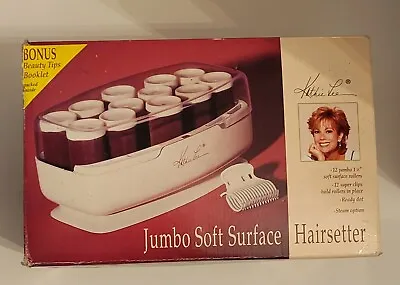 Kathie Lee 12 Jumbo Soft Surface Hot Curlers Rollers  Steam Option With Clips  • $23