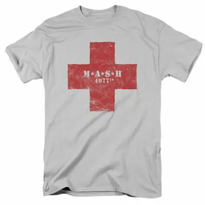 Mash Red Cross T Shirt Mens Military Licensed Classic TV Show Silver • $16.79