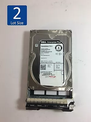 Lot Of 2 Dell ES.3 3TB 3.5  SAS HDD 7.2K RPM ST300NM0023 9ZM278-157 4CMD9 • $29.98