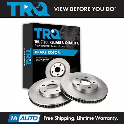 TRQ Front Vented Brake Rotor Pair Kit For LeSabre Impala Bonneville Deville • $99.95