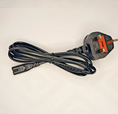 £4.89 • Buy Figure Of 8 Mains Cable Power UK Lead Plug Cord C7 Fig 8 IEC C7 Power Cord