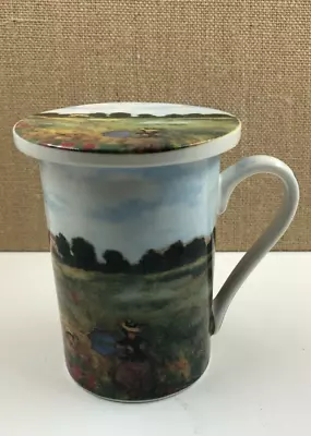 Kent Pottery Tea Cup With Lid Claude Monet Mother Child Umbrella Poppy FIeld • $7.95