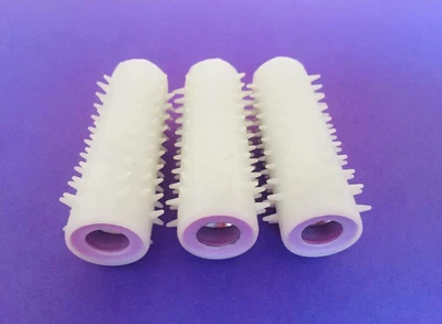 £3.50 • Buy 3 X Vintage Carmen Heated Hair Rollers Pink End Replacement Spare Rollers