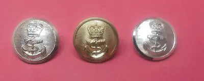 3 X Royal Navy Buttons Gaunt  Firmin  London Kings Crown Anchor .Free UK Postage • £6.49