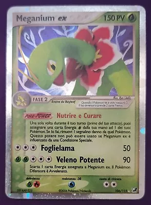 Pokemon ITALIAN Meganium EX 106/115 Unsean Forces LP • $74.99