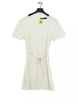 Vero Moda Women's Midi Dress L White 100% Other T-Shirt Dress • £8