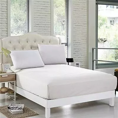 800 Thread Count Luxury 100% Egyptian Cotton Fitted Sheet 16 / 40cm Extra Deep  • £9.95