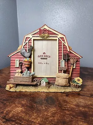 Red Shed Picture Frame Barn 3D 3.5x5 In. • $28