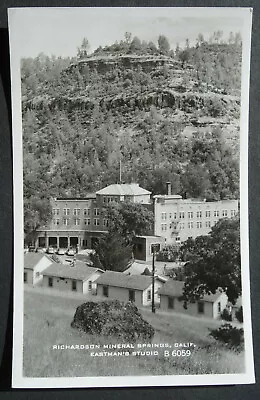 Richardson Mineral Springs Chico CA Real Photo Postcard Rppc Butte County • $2