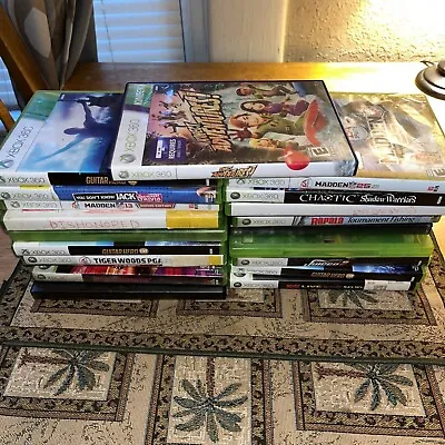 LOT Of 21 Xbox 360 Games LOOK READ DISK ONLY LOT Sports Arcade Rock Band Cool • $25